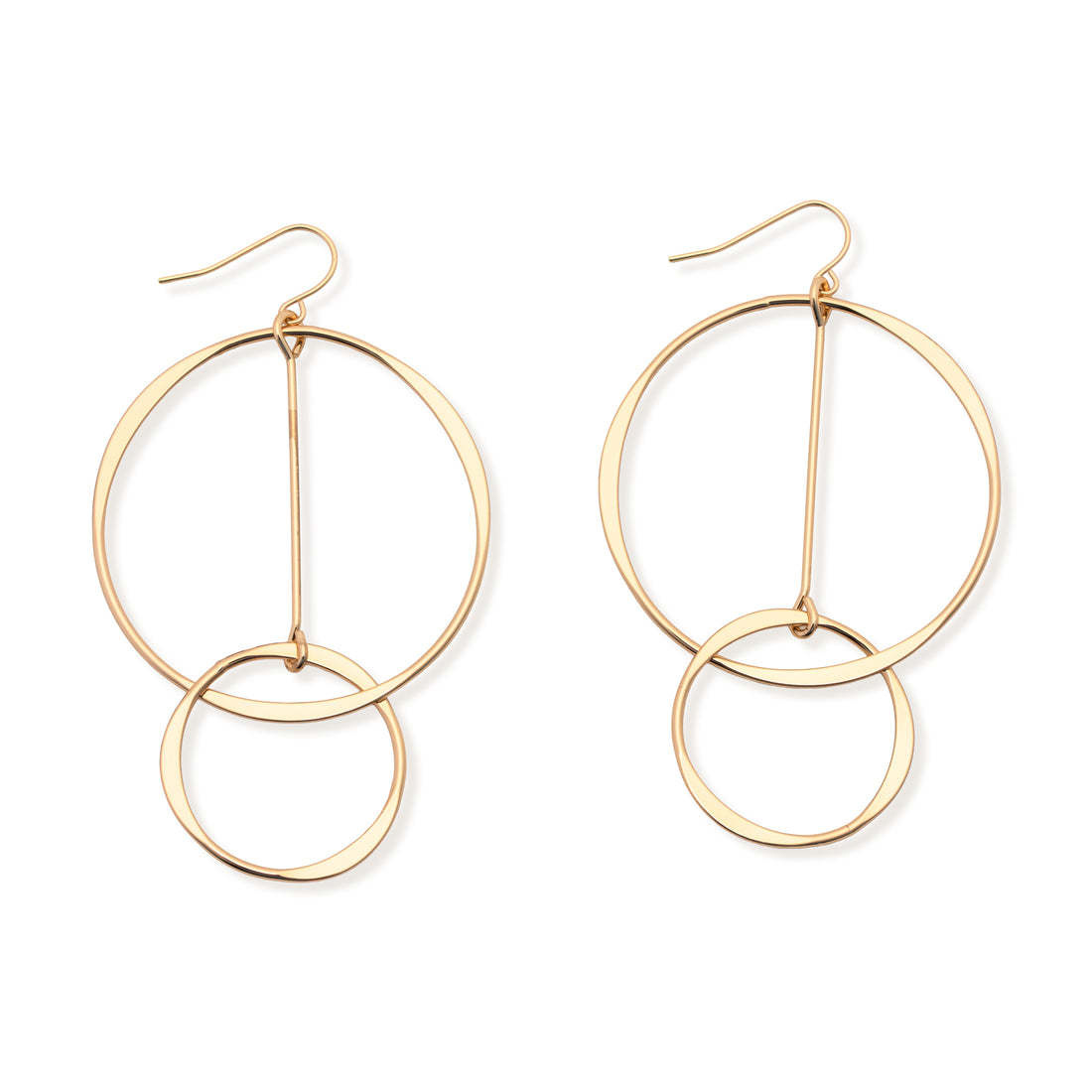 Leslie Curtis Heather Double Ring Earrings