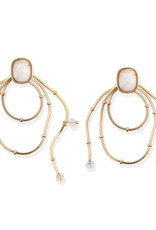 Leslie Curtis Delaney Drop Chain Hoops
