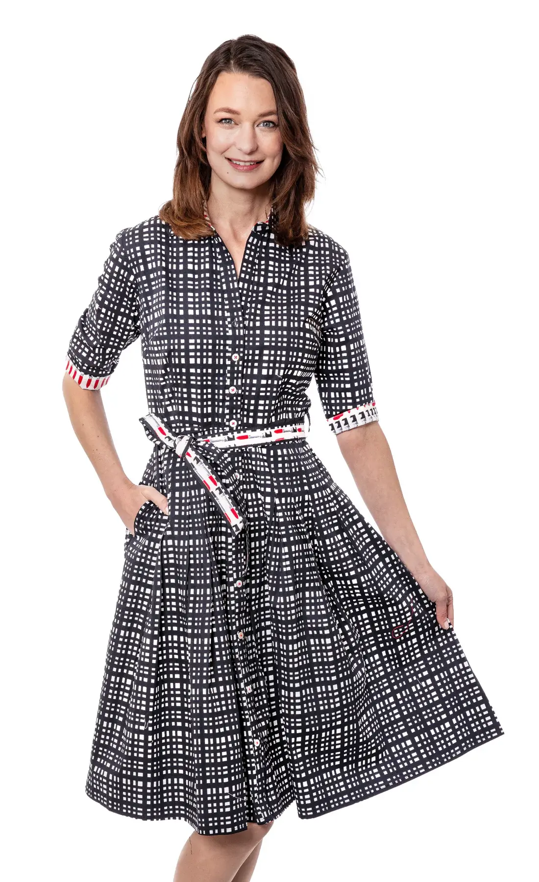 Dizzy Lizzie Mrs Maisel Grid Black