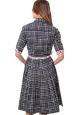 Dizzy Lizzie Mrs Maisel Grid Black
