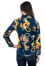 Dizzy Lizzie Cape Cod Shirt Dragons Navy