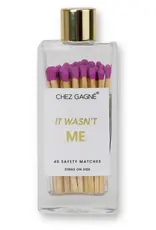 Chez Gagne Glass Bottle Matches