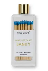 Chez Gagne Glass Bottle Matches