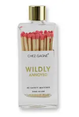 Chez Gagne Glass Bottle Matches