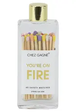 Chez Gagne Glass Bottle Matches