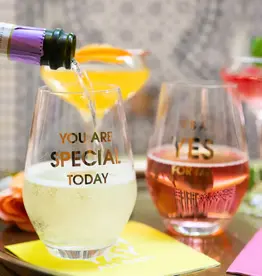 Chez Gagne You Are Special Today Wine Glass