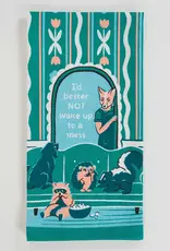 Blue Q I'd Better Not Wake Up To A Mess Dish Towel