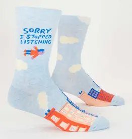 Blue Q Sorry I Stopped Listening Men's Socks