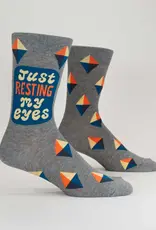 Blue Q Just Resting My Eyes Men's Socks