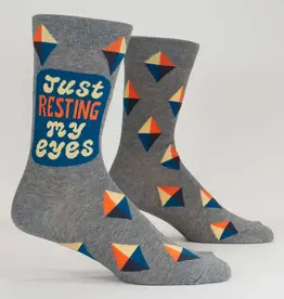 Blue Q Just Resting My Eyes Men's Socks