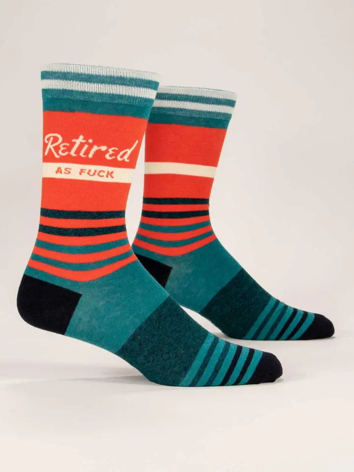 Blue Q Retired As Fuck Men's Socks
