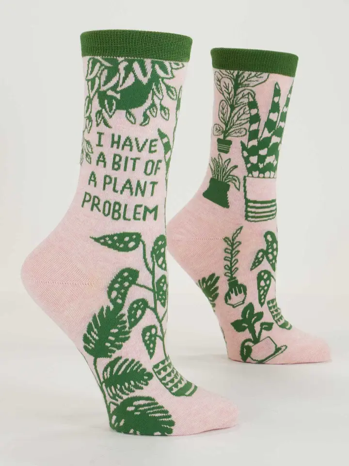 Blue Q I Have A Bit Of A Plant Problem Women's Socks