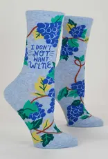 Blue Q I Don't Not Want Wine Women's Socks
