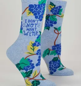 Blue Q I Don't Not Want Wine Women's Socks