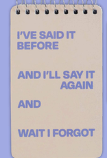 Blue Q Said it Before Notepad 3x5 Blue Q Said it Before Notepad 3x5