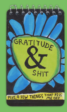 Blue Q Gratitude & Shit Notepad 3x5