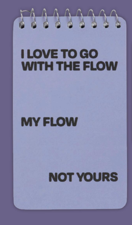 Blue Q Go With The Flow Notepad 3x5