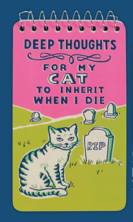 Blue Q Deep Thoughts Notepad 3x5