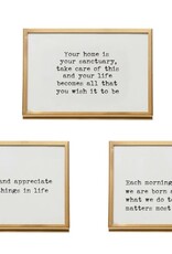 Gold Frame with Easel and Saying