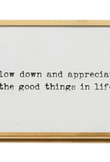 Gold Frame with Easel and Saying