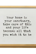 Gold Frame with Easel and Saying