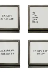 Metallic Frame with Easel and Saying Metallic Frame with Easel and Saying