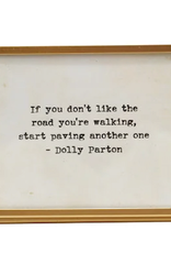 Metal & Glass Frame w/ Easel & Saying