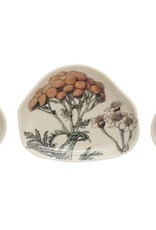 Stoneware Dish w/ Florals