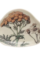 Stoneware Dish w/ Florals