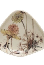 Stoneware Dish w/ Florals