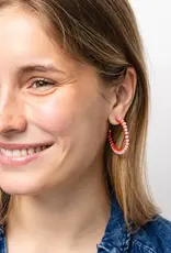 Ink + Alloy Lillian Crystal Bead Hoops