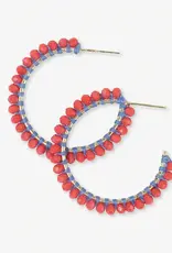 Ink + Alloy Lillian Crystal Bead Hoops