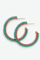 Ink + Alloy Lillian Crystal Bead Hoops