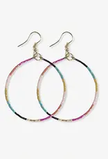 Ink + Alloy Kelly Color Block Hoops