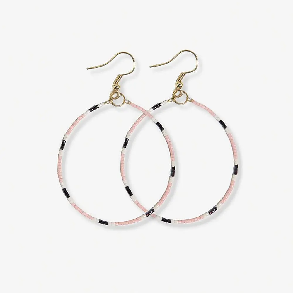 Ink + Alloy Kelly Color Block Hoops