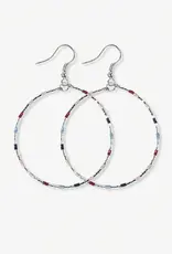 Ink + Alloy Kelly Color Block Hoops