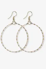 Ink + Alloy Kelly Color Block Hoops