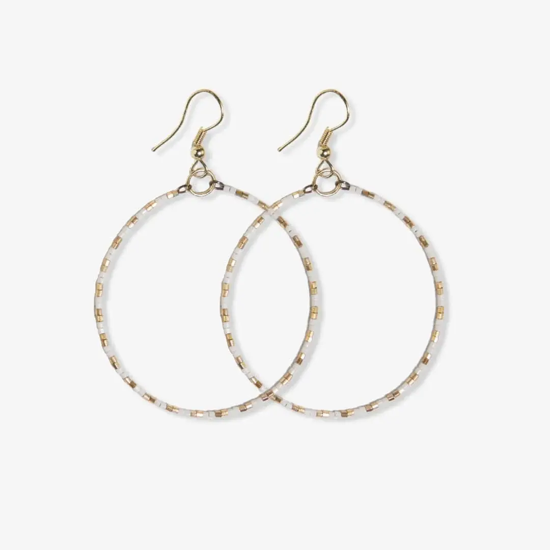 Ink + Alloy Kelly Color Block Hoops