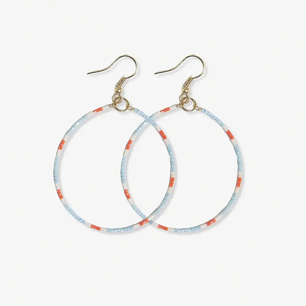Ink + Alloy Kelly Color Block Hoops
