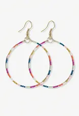 Ink + Alloy Kelly Color Block Hoops