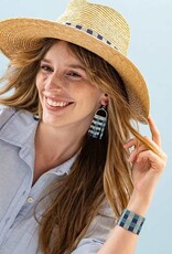 Ink + Alloy Allison Gingham Fringe Earrings