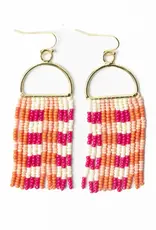 Ink + Alloy Allison Gingham Fringe Earrings