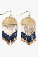Ink + Alloy Claudia Vertical Stripe Fringe Earrings