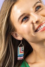 Ink + Alloy Paige Ascending Fringe Earrings Rio