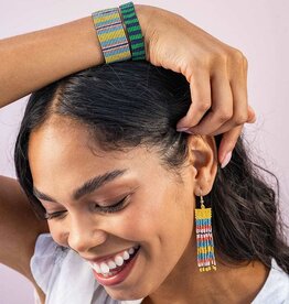 Ink + Alloy Billie Mixed Stripes Earrings