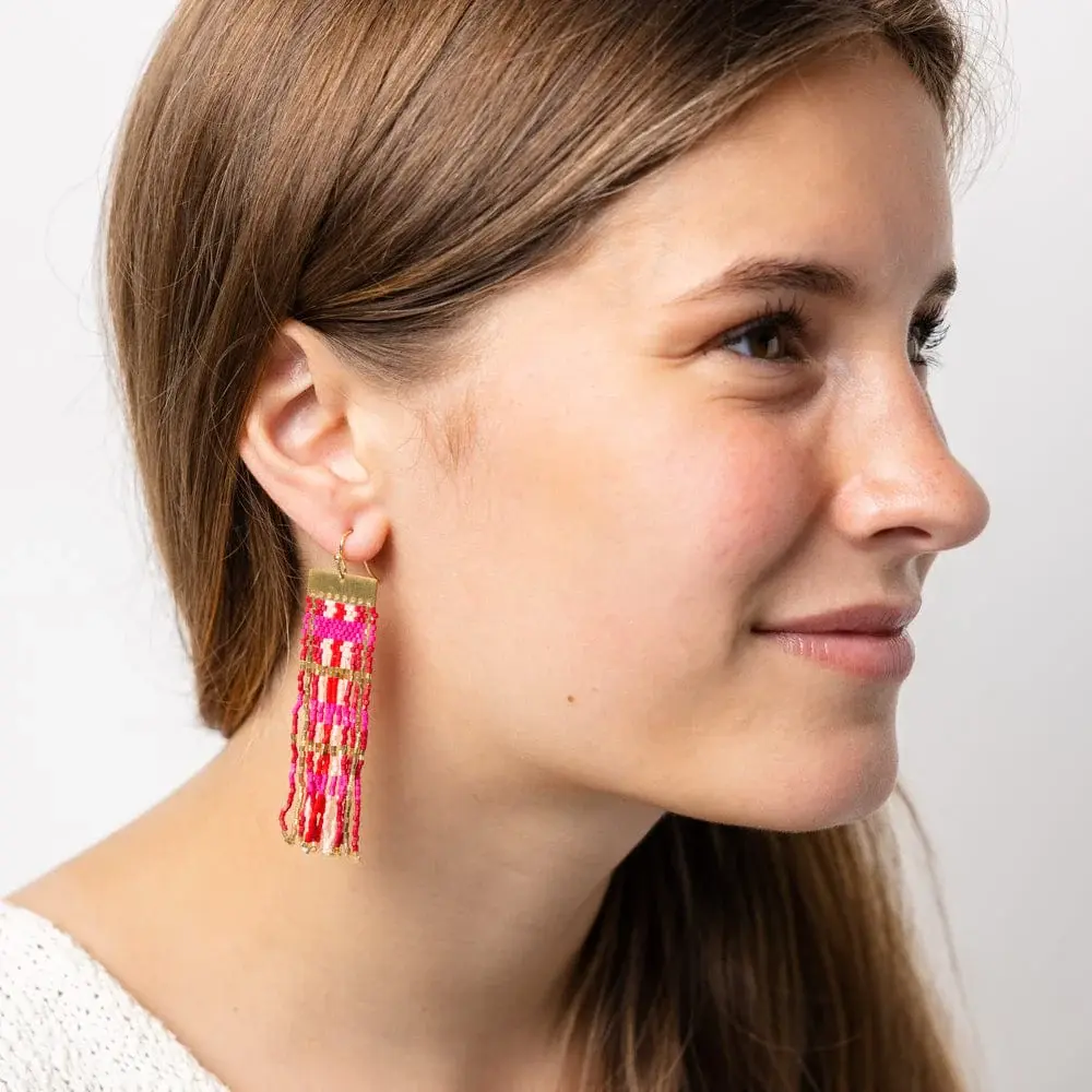 Ink + Alloy Mckenzie Long Fringe Earrings