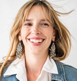 Ink + Alloy Delilah Beaded Fringe Earrings