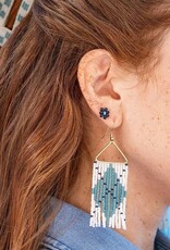 Ink + Alloy Whitney Argyle Fringe Earrings