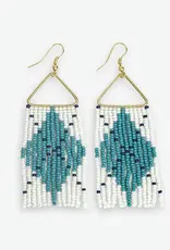 Ink + Alloy Whitney Argyle Fringe Earrings