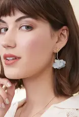 Spartina Corolla Stem Earrings Blue